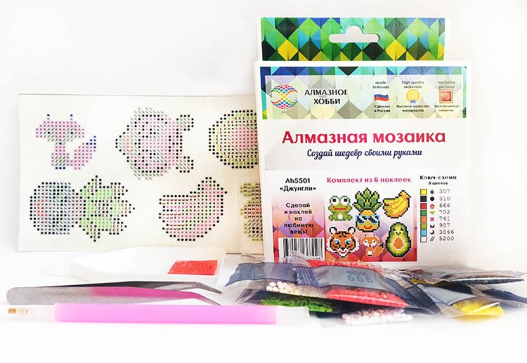 Алмазная вышивка наклейки «Джунгли» — картинка 2