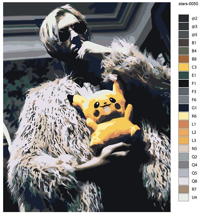 Картина по номерам «Пирокинезис Pyrokinesis: Андрей с пикачу» — картинка 2