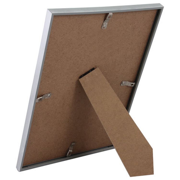 Рамка со стеклом бизнес-класса 21х30 см, цвет: серебро, багет 11 мм — картинка 5