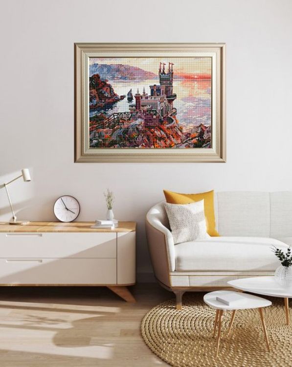 Алмазная вышивка «Крым. Ласточкино гнездо» — картинка 6