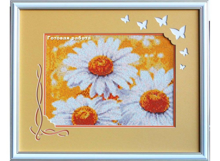 Алмазная вышивка «Летние ромашки» — картинка 3