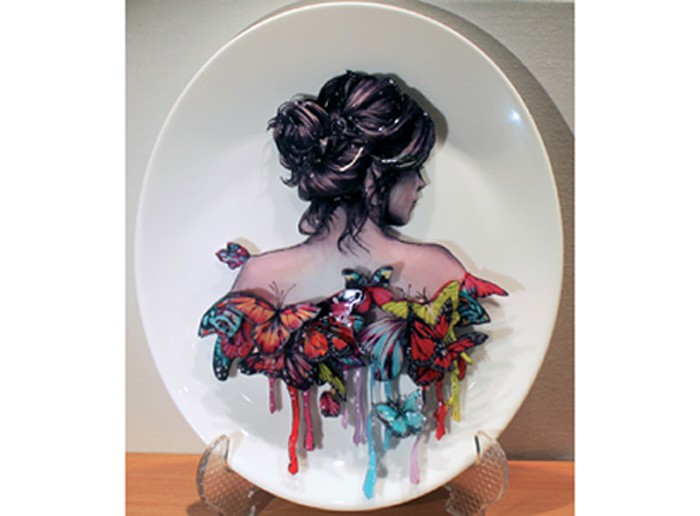 Папертоль «Девушка в бабочках» — картинка 5