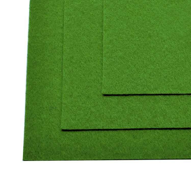 Фетр листовой мягкий №705 зеленый (10 шт.)