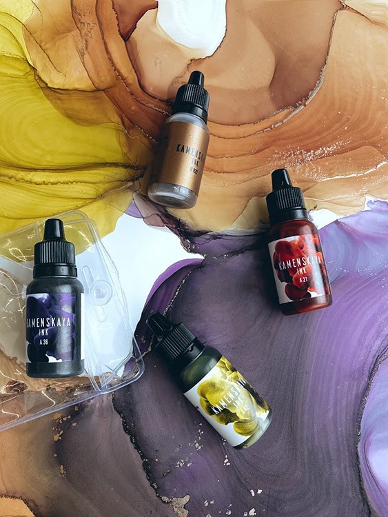 Сет алкогольных чернил № 6, Kamenskaya Ink — картинка 2