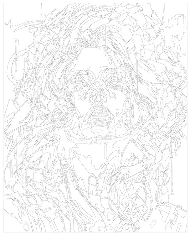 Картина по номерам «Девушка в ярких красках 2» — картинка 3