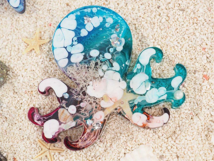 Силиконовый молд - Морской №2, 26x13см, 1 шт. — картинка 6