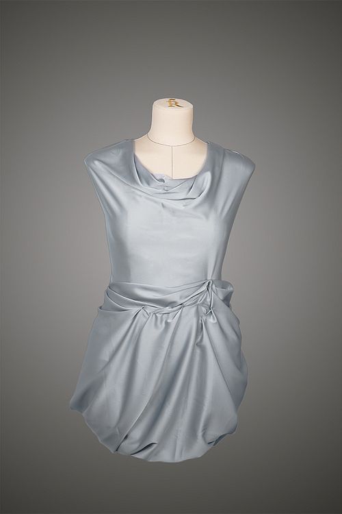 Ткань шелк Армани, 5 м x 150 см, 90 г/м², цвет: жемчужный, TBY — картинка 5