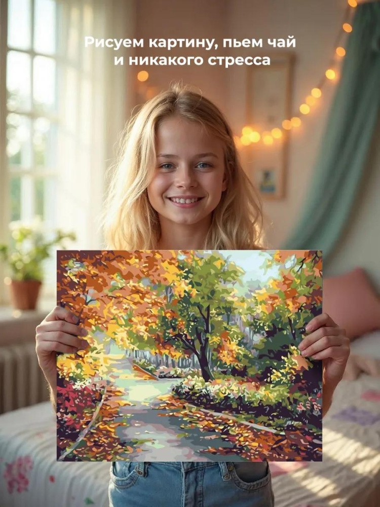 Картина по номерам «Осенний парк» — картинка 6