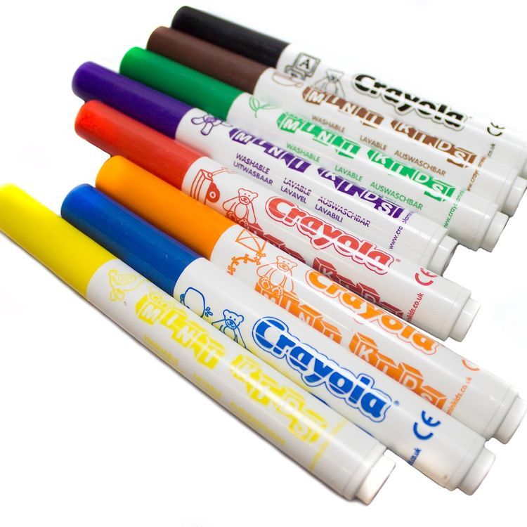 Смываемые фломастеры для малышей 8 шт., Crayola — картинка 3