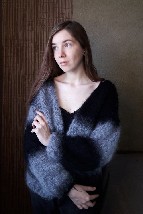 Пряжа ALIZE Naturale (5910), лиловый принт, 5 шт. по 100 г — картинка 7