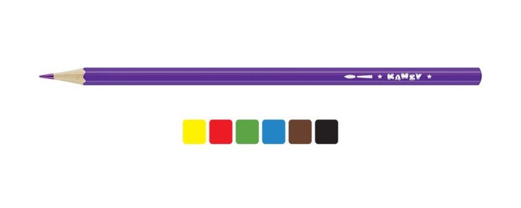 Набор акварельных карандашей KANZY «Сказочный город», 6 цветов — картинка 2