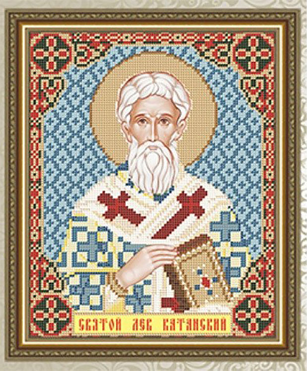 Рисунок на ткани «Святой Лев Катанский» — картинка 2