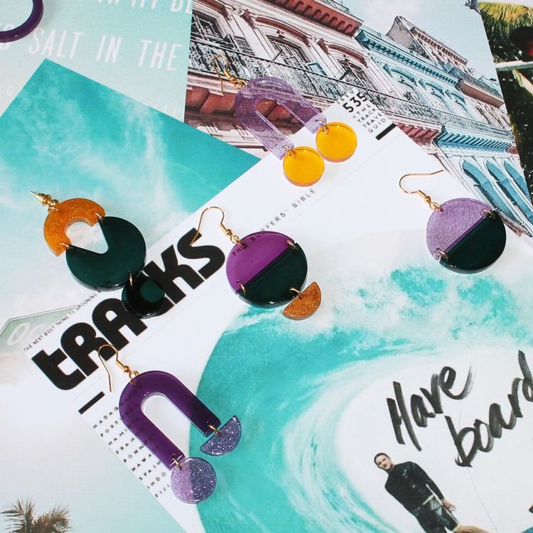 Набор для создания украшений из эпоксидной смолы «Серьги #1», FancyOn — картинка 2