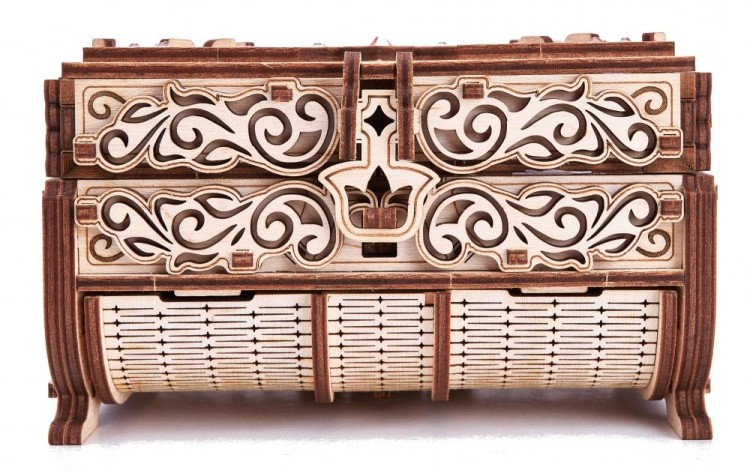 Конструктор из дерева «Шкатулка, декорированная кристаллами Swarovski», Wood Trick — картинка 5