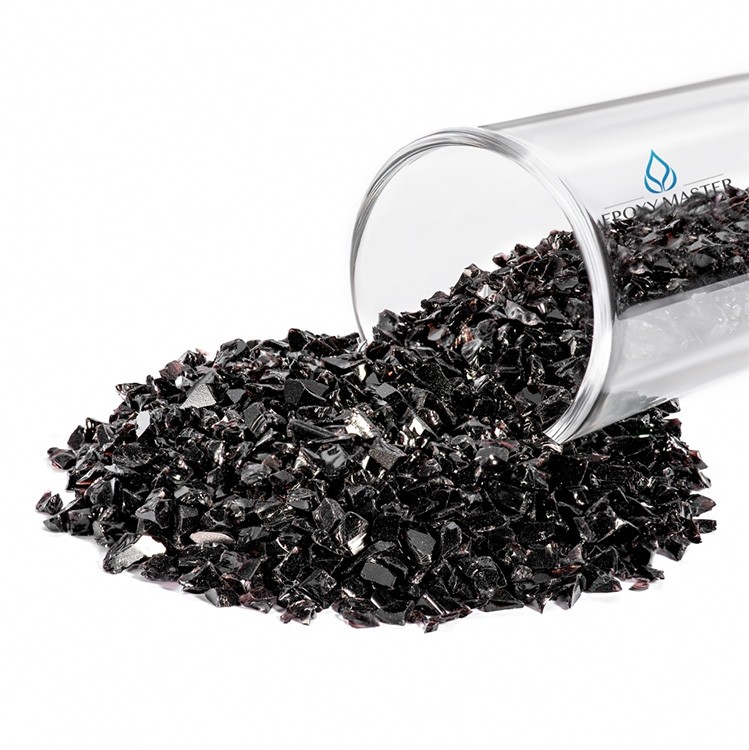 Стеклянная крошка черная, фракция 2-5 мм, 100 г — картинка 2
