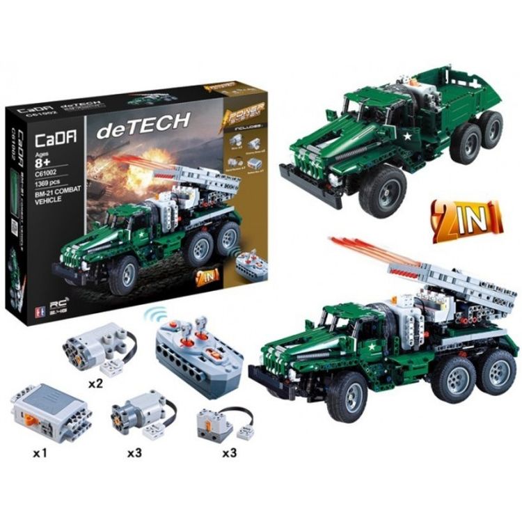 Радиоуправляемый конструктор с мотором Cada Technics Катюша - 2.4G
— картинка 5