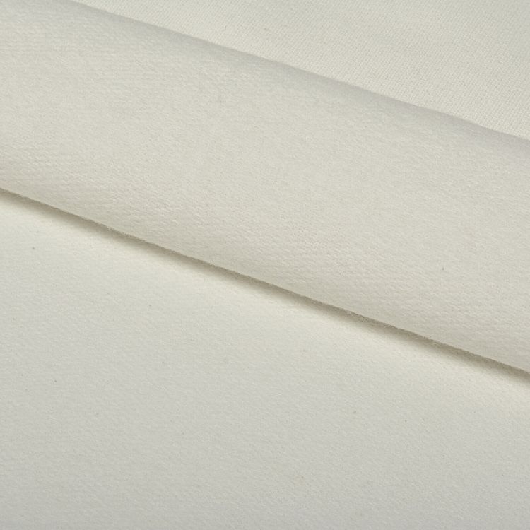 Ткань трикотаж Футер 2х нитка, начес, с лайкрой, 6 м, ширина 200 см, цвет: безе, TBY — картинка 3