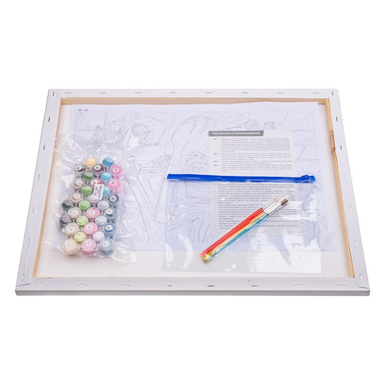 Картина по номерам «Мысли в стиле Пинки» — картинка 3