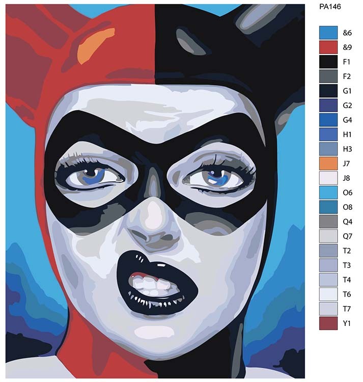 Картина по номерам «В маске» — картинка 2