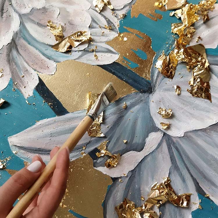 Картина по номерам с поталью «Панно Космический пейзаж» — картинка 5