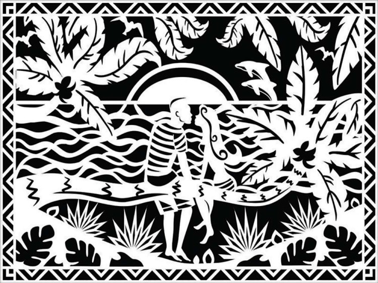 Вытынанка «Романтический отпуск» — картинка 2