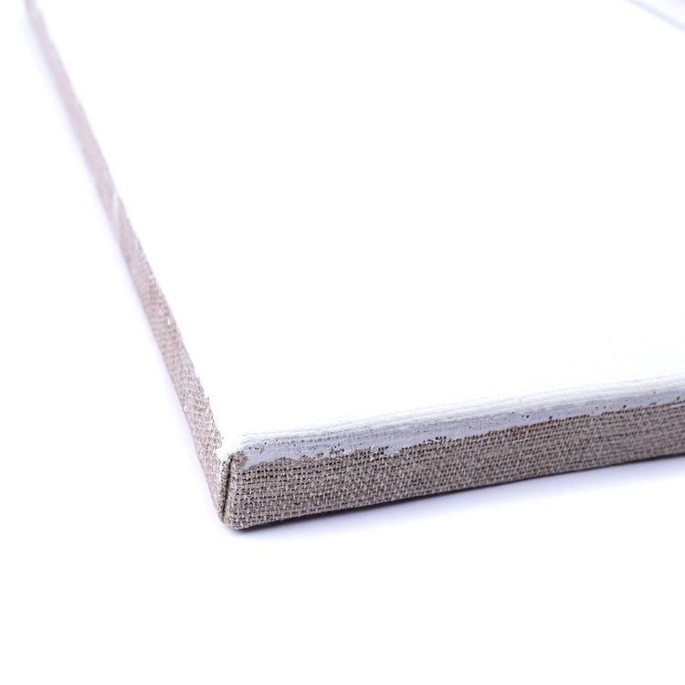 Холст грунтованный на подрамнике, 100% лён, 20х20 см, 340 г/м2, 2 шт., Vista-Artista — картинка 3