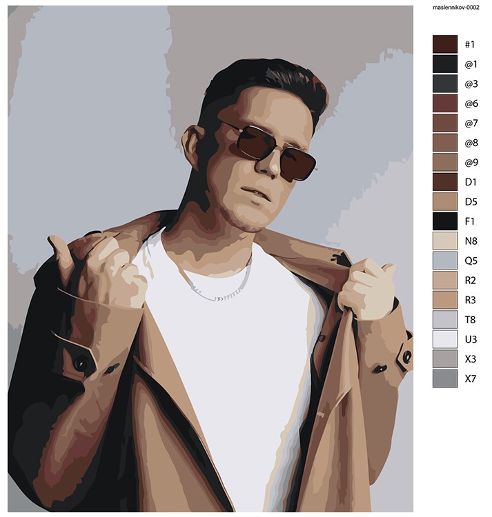 Картина по номерам «Дима Масленников 1» — картинка 2