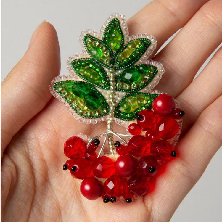 Набор для вышивания «Брошь. Рябина» — картинка 3