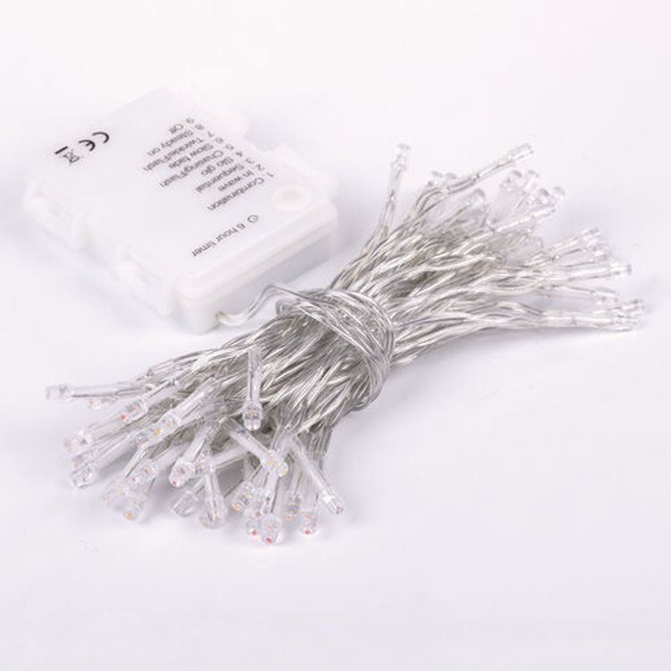 Электрогирлянда уличная «Нить», IP44, 60 LED, 6 м, многоцветная — картинка 3