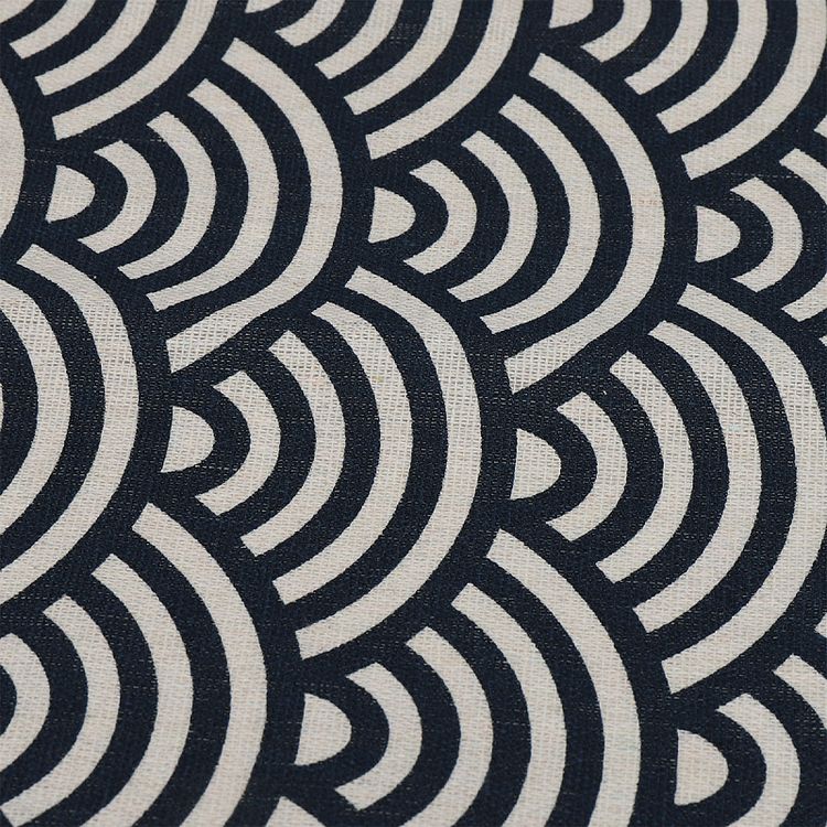 Ткань Лен, 140 г/м², 5 м x 150 см, цвет: геометрический принт, TBY — картинка 5