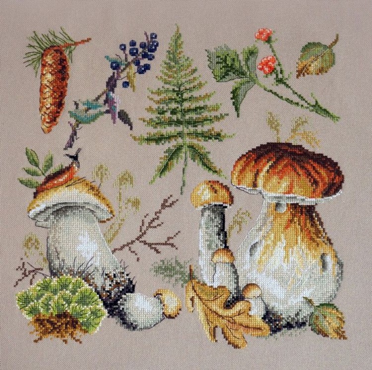Набор для вышивания «Белые грибы»