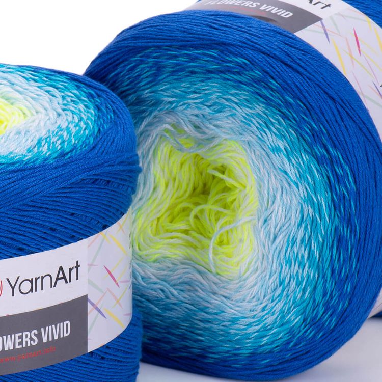 Пряжа YarnArt Flowers Vivid (510), мультиколор, 5 шт. по 250 г — картинка 2