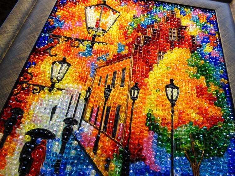 Набор вышивки хрустальными камнями «Огни ночи» — картинка 4