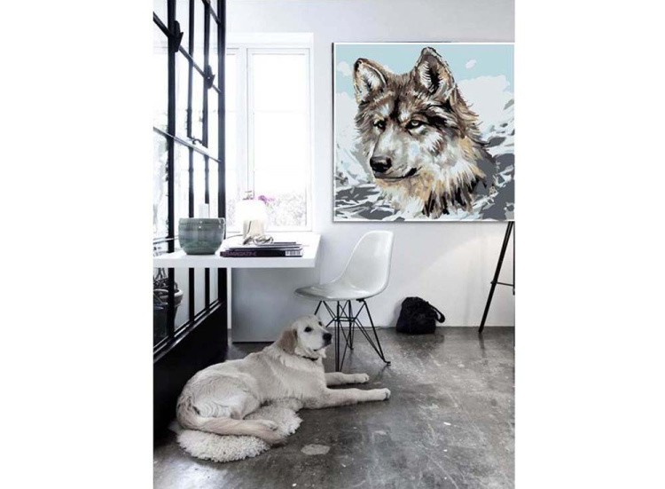 Картина по номерам «Одинокий волк» — картинка 2