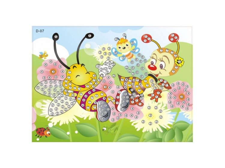 Мозаика из стикеров «Веселые пчелки»