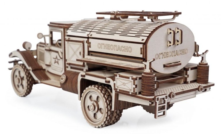 Конструктор из дерева Грузовик «Полуторка» Заправщик, Армия России — картинка 3