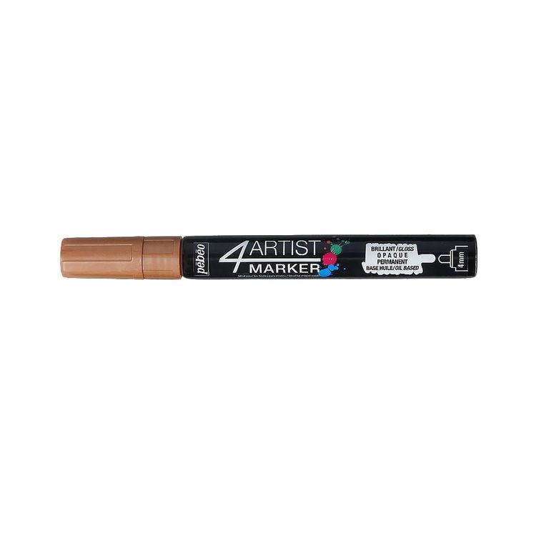 Маркер художественный 4Artist Marker на масляной основе, 4 мм, круглое перо, под медь, PEBEO