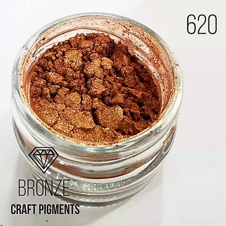 Пигмент минеральный бронза (Bronze) 25 мл, CraftPigments — картинка 2