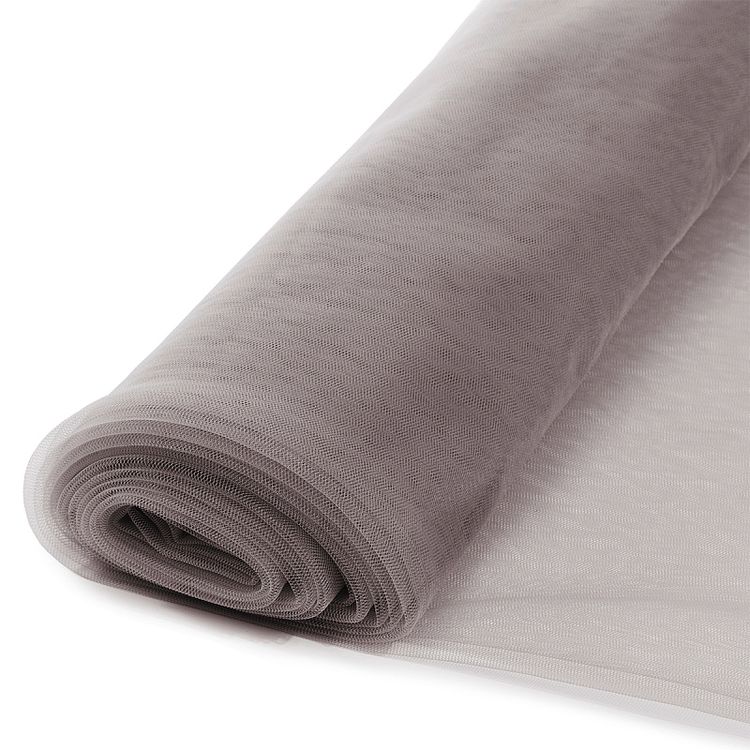 Еврофатин мягкий матовый Hayal Tulle, 5 м, ширина 300 см, 100% полиэстер цвет: бежево-серый, Hayal — картинка 3