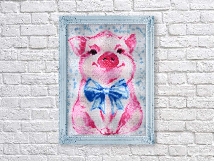 Алмазная вышивка «Милая свинка» — картинка 3