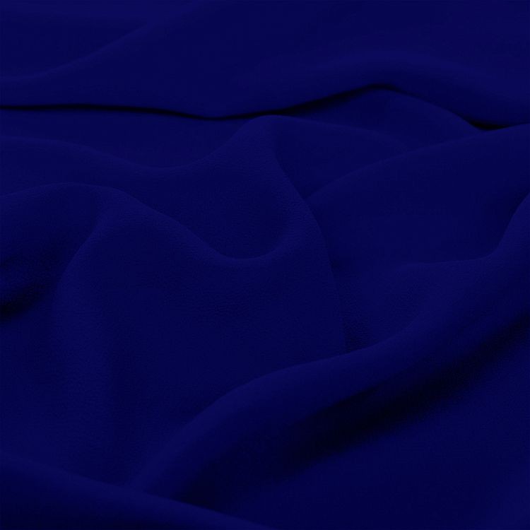 Ткань Креп-шифон, 5 м, ширина 150 см, 105 г/м2, цвет: кобальт, TBY — картинка 3