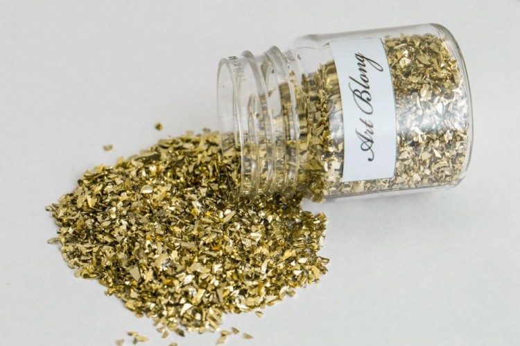 Стеклянная крошка Art Blong Золото мелкая фракция, 50 г — картинка 2