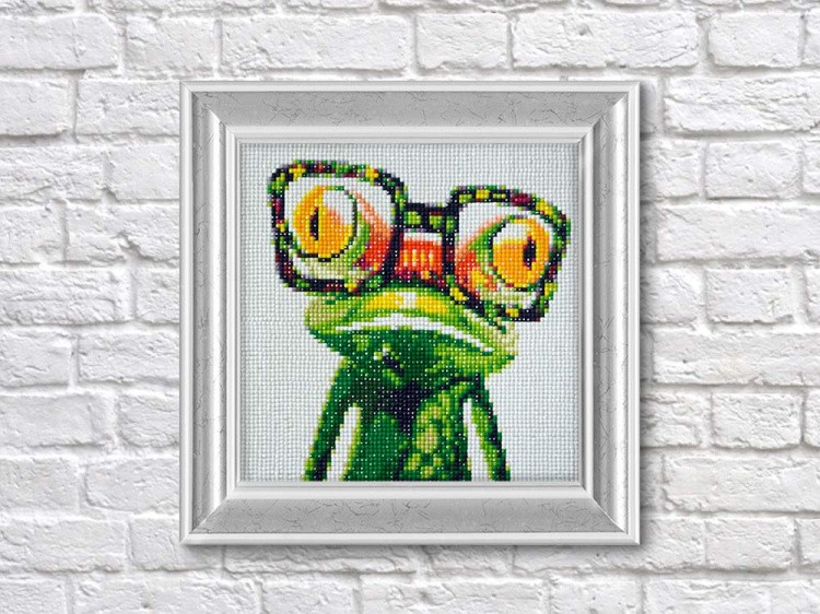 Алмазная вышивка «Яркий лягушонок» — картинка 3