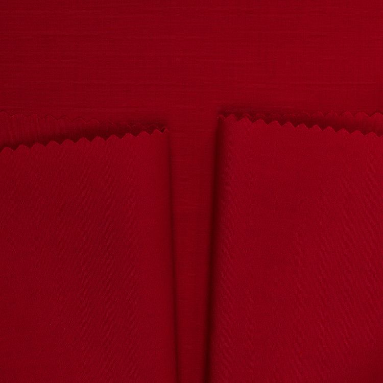 Ткань Поплин стрейч, 5 м x 150 см, 125 г/м², цвет: красный, TBY — картинка 3