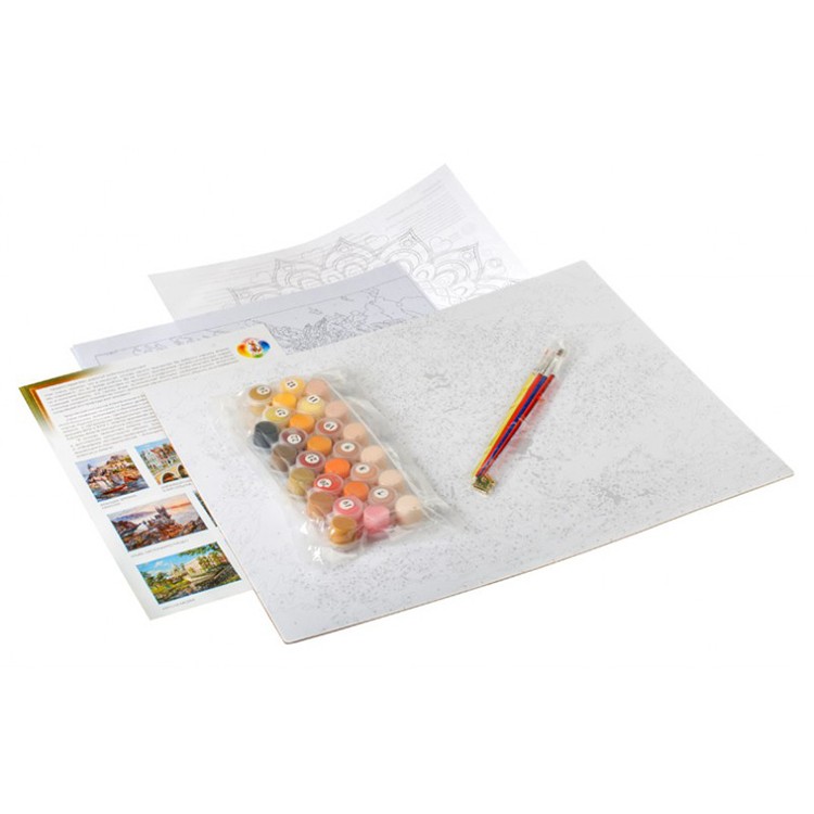 Картина по номерам «Подсолнухи и калина» — картинка 2