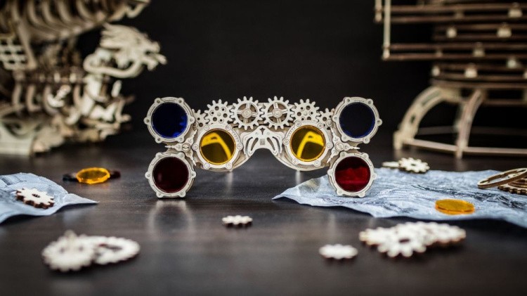 Конструктор из дерева «Стим-панк Очки Гогглы», Eco Wood Art — картинка 4