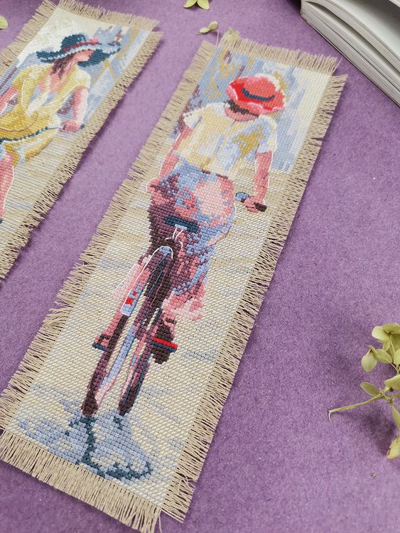 Набор для вышивания «Леди на велосипеде» — картинка 5