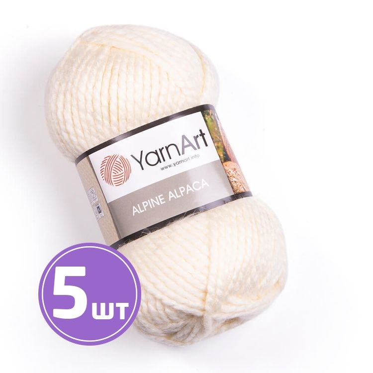 Пряжа YarnArt Alpine Alpaca (433), суровый, 5 шт. по 150 г