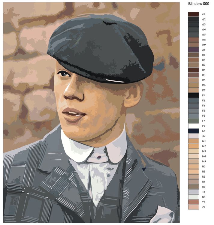 Картина по номерам «Острые козырьки: Джон Шелби 3» — картинка 2