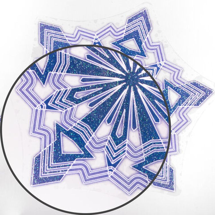 Украшение для окон и стекла «Разноцветные снежинки 4» — картинка 5